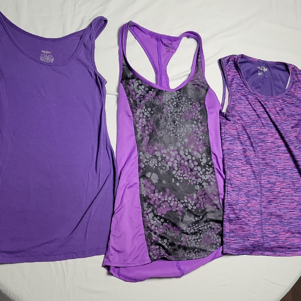 Purple Women's Tank Tops Trio